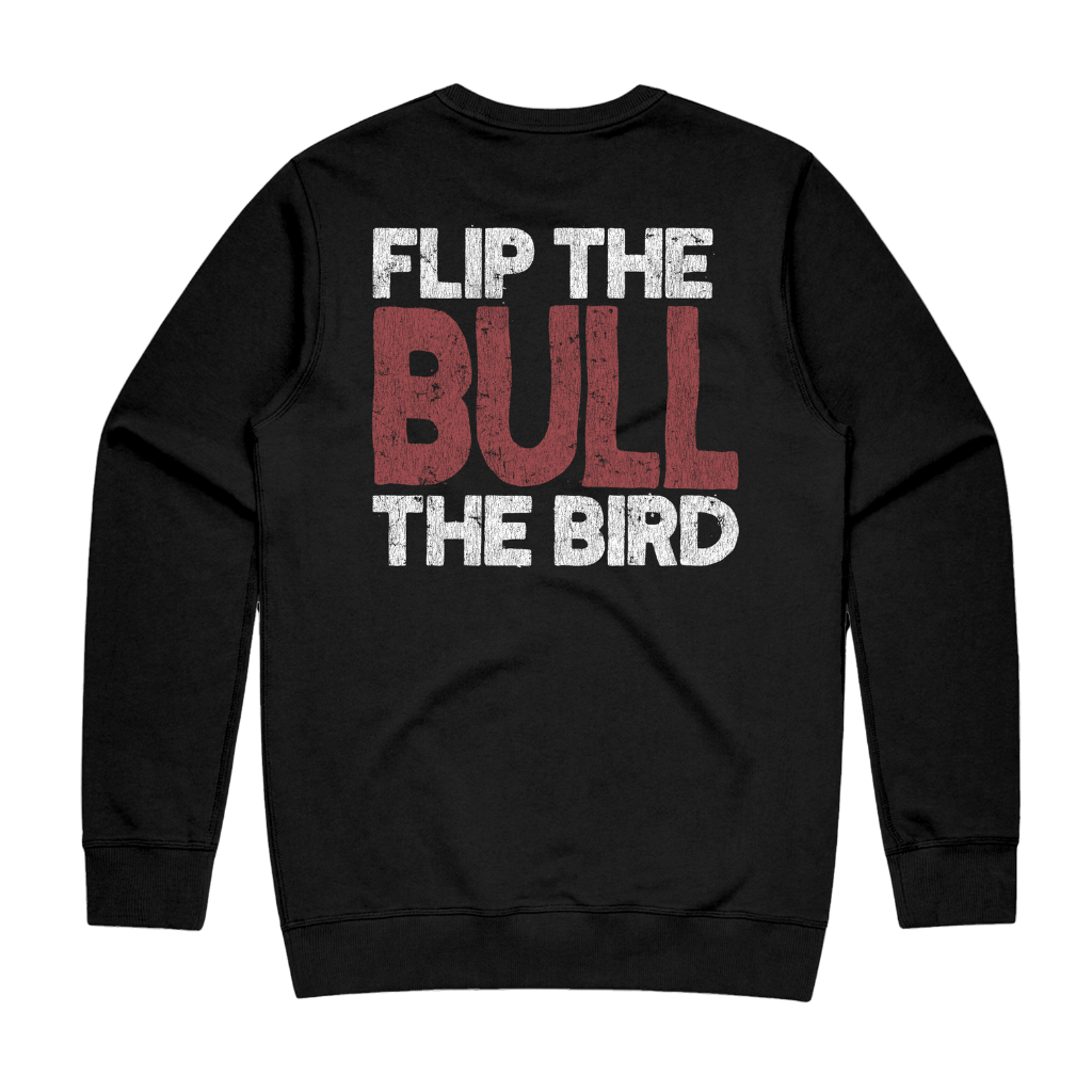 Flip the Bull Black Crewneck Sweatshirt